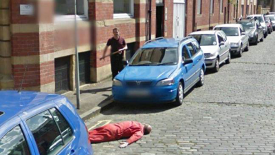 Шуточное убийство на Google street view